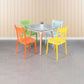 Contemporary Style Dining Chairs Plastic Dining Armless Side Chair for Kitchen Clearhalo ' kitchen&dining_furn' 'Dining Chairs' 'Dining Tables & Seating' 'dining_chair' 'furn' 'furn_dining_chair' 'Furniture' 'furniture_dining_chair' 'Kitchen & Dining Furniture' 'kitchen' 4040662