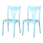 Contemporary Style Dining Chairs Plastic Dining Armless Side Chair for Kitchen Blue 2 Piece Set Clearhalo ' kitchen&dining_furn' 'Dining Chairs' 'Dining Tables & Seating' 'dining_chair' 'furn' 'furn_dining_chair' 'Furniture' 'furniture_dining_chair' 'Kitchen & Dining Furniture' 'kitchen' 4040666