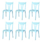 Contemporary Style Dining Chairs Plastic Dining Armless Side Chair for Kitchen Blue 6 Piece Set Clearhalo ' kitchen&dining_furn' 'Dining Chairs' 'Dining Tables & Seating' 'dining_chair' 'furn' 'furn_dining_chair' 'Furniture' 'furniture_dining_chair' 'Kitchen & Dining Furniture' 'kitchen' 4040668