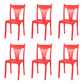 Contemporary Style Dining Chairs Plastic Dining Armless Side Chair for Kitchen Red 6 Piece Set Clearhalo ' kitchen&dining_furn' 'Dining Chairs' 'Dining Tables & Seating' 'dining_chair' 'furn' 'furn_dining_chair' 'Furniture' 'furniture_dining_chair' 'Kitchen & Dining Furniture' 'kitchen' 4040671