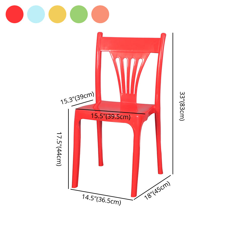 Contemporary Style Dining Chairs Plastic Dining Armless Side Chair for Kitchen Clearhalo ' kitchen&dining_furn' 'Dining Chairs' 'Dining Tables & Seating' 'dining_chair' 'furn' 'furn_dining_chair' 'Furniture' 'furniture_dining_chair' 'Kitchen & Dining Furniture' 'kitchen' 4040672