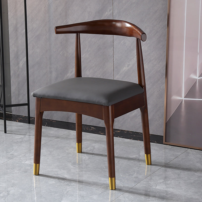 Scandinavian Indoor Side Chair Open Back Upholstered Wood Dining Room Chair Grey 1 Piece Clearhalo ' kitchen&dining_furn' 'Dining Chairs' 'Dining Tables & Seating' 'dining_chair' 'furn' 'furn_dining_chair' 'Furniture' 'furniture_dining_chair' 'Kitchen & Dining Furniture' 'kitchen' 4040699