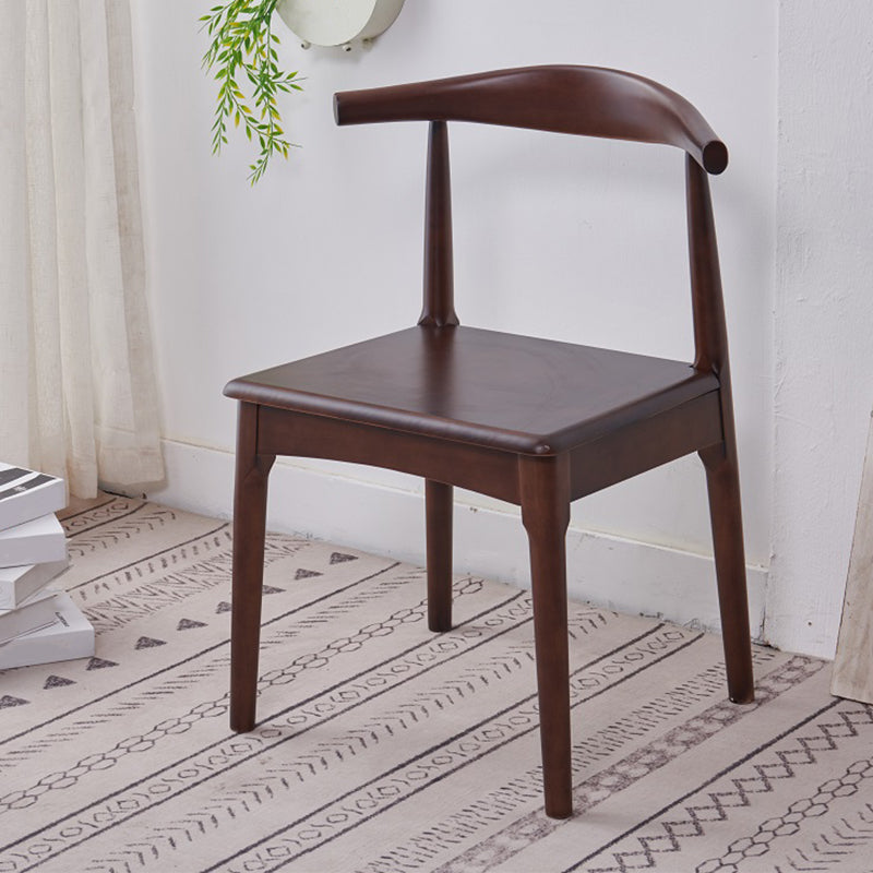 Scandinavian Indoor Side Chair Open Back Upholstered Wood Dining Room Chair Walnut 1 Piece Clearhalo ' kitchen&dining_furn' 'Dining Chairs' 'Dining Tables & Seating' 'dining_chair' 'furn' 'furn_dining_chair' 'Furniture' 'furniture_dining_chair' 'Kitchen & Dining Furniture' 'kitchen' 4040706