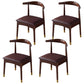 Scandinavian Indoor Side Chair Open Back Upholstered Wood Dining Room Chair Burgundy 4 Piece Set Clearhalo ' kitchen&dining_furn' 'Dining Chairs' 'Dining Tables & Seating' 'dining_chair' 'furn' 'furn_dining_chair' 'Furniture' 'furniture_dining_chair' 'Kitchen & Dining Furniture' 'kitchen' 4040709
