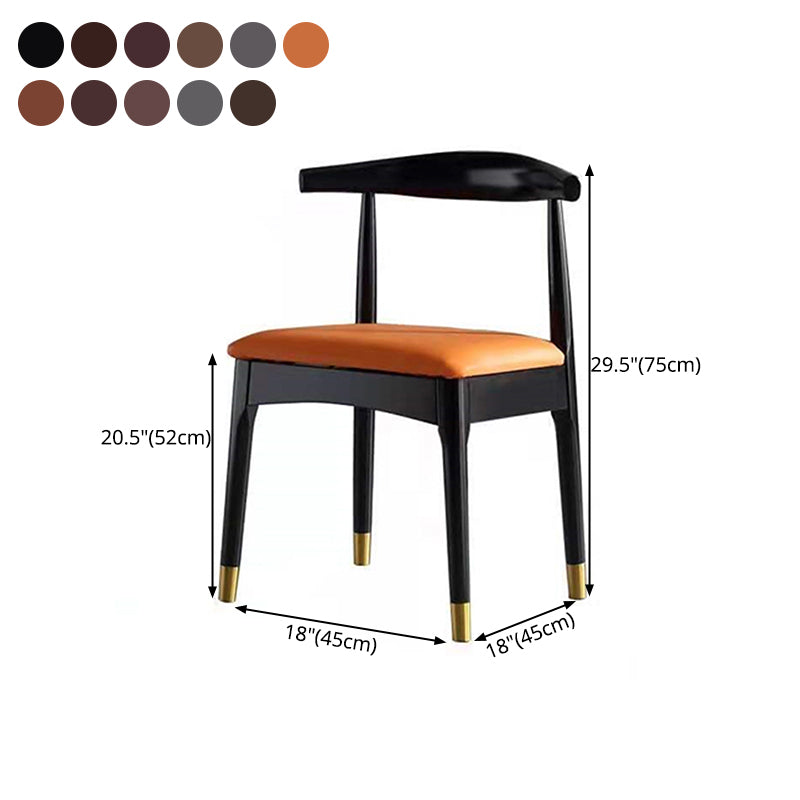 Scandinavian Indoor Side Chair Open Back Upholstered Wood Dining Room Chair Clearhalo ' kitchen&dining_furn' 'Dining Chairs' 'Dining Tables & Seating' 'dining_chair' 'furn' 'furn_dining_chair' 'Furniture' 'furniture_dining_chair' 'Kitchen & Dining Furniture' 'kitchen' 4040735