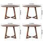 Modern Round Shape Solid Wood Dining Table Kitchen Standard Dining Table with Double Pedestal Clearhalo ' dining_table' 'Dining Tables & Seating' 'Dining Tables' 'furn' 'furn_dining_table' 'Furniture' 'furniture_dining_table' 'Kitchen & Dining Furniture' 'kitchen&dining_furn' 'kitchen' 'kitchen_dining_table' 4048613