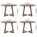 Modern Round Shape Solid Wood Dining Table Kitchen Standard Dining Table with Double Pedestal Clearhalo ' dining_table' 'Dining Tables & Seating' 'Dining Tables' 'furn' 'furn_dining_table' 'Furniture' 'furniture_dining_table' 'Kitchen & Dining Furniture' 'kitchen&dining_furn' 'kitchen' 'kitchen_dining_table' 4048613