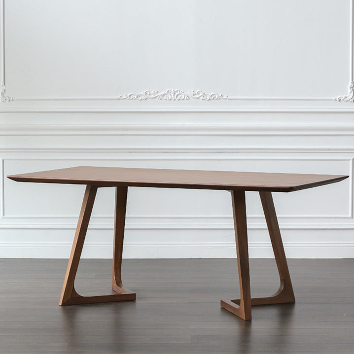 Double Pedestal Home Furniture Pine Solid Wood Rectangle Dining Room Collection Clearhalo ' dining_table' 'Dining Tables & Seating' 'Dining Tables' 'furn' 'furn_dining_table' 'Furniture' 'furniture_dining_table' 'Kitchen & Dining Furniture' 'kitchen&dining_furn' 'kitchen' 'kitchen_dining_table' 4050629