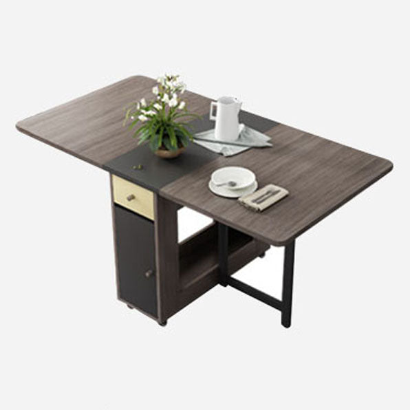 Midcentury Style Furniture Solid Wood Dining Table for Dining Room Home Brown 59.1"L x 31.5"W x 29.5"H Without Chairs Clearhalo ' dining_table' 'Dining Tables & Seating' 'Dining Tables' 'furn' 'furn_dining_table' 'Furniture' 'furniture_dining_table' 'Kitchen & Dining Furniture' 'kitchen&dining_furn' 'kitchen' 'kitchen_dining_table' 4050674