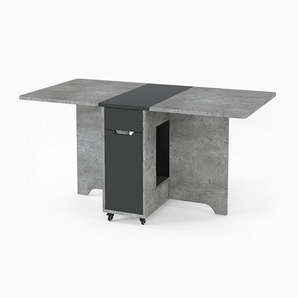 Midcentury Style Furniture Solid Wood Dining Table for Dining Room Home Gray Without Chairs Clearhalo ' dining_table' 'Dining Tables & Seating' 'Dining Tables' 'furn' 'furn_dining_table' 'Furniture' 'furniture_dining_table' 'Kitchen & Dining Furniture' 'kitchen&dining_furn' 'kitchen' 'kitchen_dining_table' 4050678