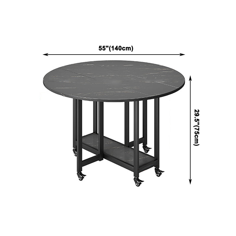 Midcentury Style Round Furniture Solid Wood Dining Table for Dining Room Clearhalo ' dining_table' 'Dining Tables & Seating' 'Dining Tables' 'furn' 'furn_dining_table' 'Furniture' 'furniture_dining_table' 'Kitchen & Dining Furniture' 'kitchen&dining_furn' 'kitchen' 'kitchen_dining_table' 4050706