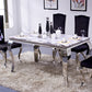 Rectangle Mid-Century Dining Table Four-Color Fixed Table for Dining Room Marble Gray Clearhalo ' dining_table' 'Dining Tables & Seating' 'Dining Tables' 'furn' 'furn_dining_table' 'Furniture' 'furniture_dining_table' 'Kitchen & Dining Furniture' 'kitchen&dining_furn' 'kitchen' 'kitchen_dining_table' 4050718