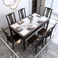 Rectangle Wood Color Dining Table Sintered Stone Table Mid-Century with 4 Legs Clearhalo ' dining_table' 'Dining Tables & Seating' 'Dining Tables' 'furn' 'furn_dining_table' 'Furniture' 'furniture_dining_table' 'Kitchen & Dining Furniture' 'kitchen&dining_furn' 'kitchen' 'kitchen_dining_table' 4050732
