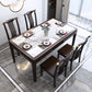 Rectangle Wood Color Dining Table Sintered Stone Table Mid-Century with 4 Legs Clearhalo ' dining_table' 'Dining Tables & Seating' 'Dining Tables' 'furn' 'furn_dining_table' 'Furniture' 'furniture_dining_table' 'Kitchen & Dining Furniture' 'kitchen&dining_furn' 'kitchen' 'kitchen_dining_table' 4050735