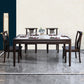 Rectangle Wood Color Dining Table Sintered Stone Table Mid-Century with 4 Legs Clearhalo ' dining_table' 'Dining Tables & Seating' 'Dining Tables' 'furn' 'furn_dining_table' 'Furniture' 'furniture_dining_table' 'Kitchen & Dining Furniture' 'kitchen&dining_furn' 'kitchen' 'kitchen_dining_table' 4050742