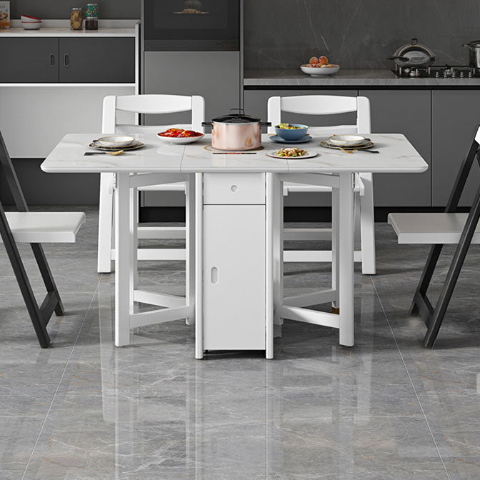 Contemporary Style Dining Site Table Drop-Leaf Dining Table for Dining Room Clearhalo ' dining_table' 'Dining Tables & Seating' 'Dining Tables' 'furn' 'furn_dining_table' 'Furniture' 'furniture_dining_table' 'Kitchen & Dining Furniture' 'kitchen&dining_furn' 'kitchen' 'kitchen_dining_table' 4050749