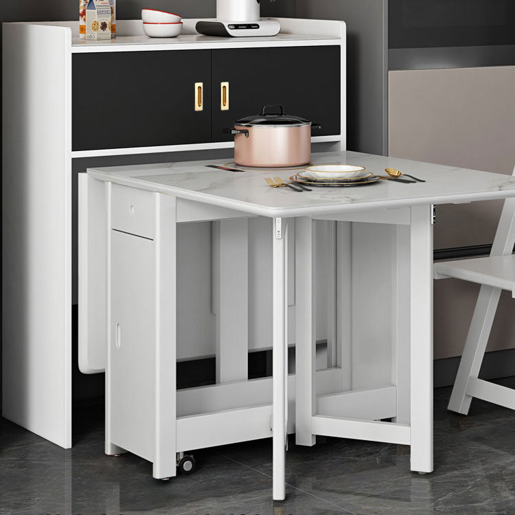 Contemporary Style Dining Site Table Drop-Leaf Dining Table for Dining Room Clearhalo ' dining_table' 'Dining Tables & Seating' 'Dining Tables' 'furn' 'furn_dining_table' 'Furniture' 'furniture_dining_table' 'Kitchen & Dining Furniture' 'kitchen&dining_furn' 'kitchen' 'kitchen_dining_table' 4050754
