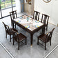 Rectangle Shape Dining Table Sintered Stone Table Mid-Century with 4 Legs Clearhalo ' dining_table' 'Dining Tables & Seating' 'Dining Tables' 'furn' 'furn_dining_table' 'Furniture' 'furniture_dining_table' 'Kitchen & Dining Furniture' 'kitchen&dining_furn' 'kitchen' 'kitchen_dining_table' 4050777
