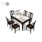 Rectangle Shape Dining Table Sintered Stone Table Mid-Century with 4 Legs Clearhalo ' dining_table' 'Dining Tables & Seating' 'Dining Tables' 'furn' 'furn_dining_table' 'Furniture' 'furniture_dining_table' 'Kitchen & Dining Furniture' 'kitchen&dining_furn' 'kitchen' 'kitchen_dining_table' 4050783