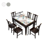 Rectangle Shape Dining Table Sintered Stone Table Mid-Century with 4 Legs Clearhalo ' dining_table' 'Dining Tables & Seating' 'Dining Tables' 'furn' 'furn_dining_table' 'Furniture' 'furniture_dining_table' 'Kitchen & Dining Furniture' 'kitchen&dining_furn' 'kitchen' 'kitchen_dining_table' 4050784