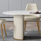 Glam Sintered Stone Top Dining Table Standard Kitchen Dining Table with Double Pedestal Bases Clearhalo ' dining_table' 'Dining Tables & Seating' 'Dining Tables' 'furn' 'furn_dining_table' 'Furniture' 'furniture_dining_table' 'Kitchen & Dining Furniture' 'kitchen&dining_furn' 'kitchen' 'kitchen_dining_table' 4050804