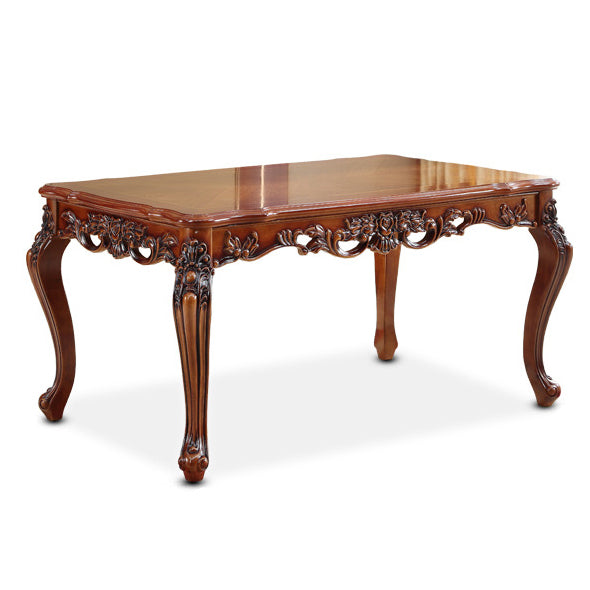 Rectangle Shape Wood Color Dining Table Fixed Table Victorian Style with 4 Legs Wood Without Chairs Clearhalo ' dining_table' 'Dining Tables & Seating' 'Dining Tables' 'furn' 'furn_dining_table' 'Furniture' 'furniture_dining_table' 'Kitchen & Dining Furniture' 'kitchen&dining_furn' 'kitchen' 'kitchen_dining_table' 4050812