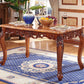 Rectangle Shape Wood Color Dining Table Fixed Table Victorian Style with 4 Legs Clearhalo ' dining_table' 'Dining Tables & Seating' 'Dining Tables' 'furn' 'furn_dining_table' 'Furniture' 'furniture_dining_table' 'Kitchen & Dining Furniture' 'kitchen&dining_furn' 'kitchen' 'kitchen_dining_table' 4050814
