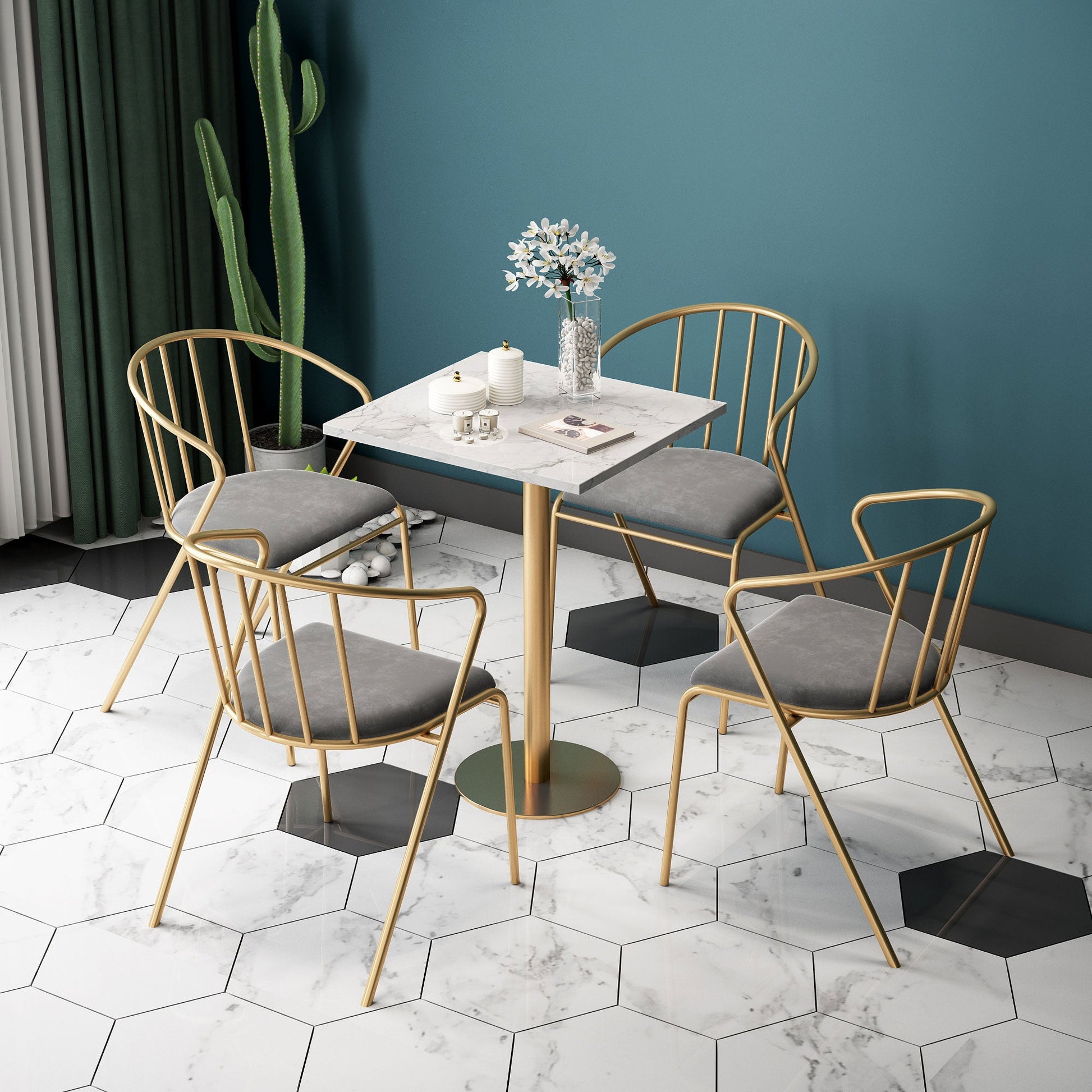 Traditional Luxury Home Furniture Stone Dining Table for Dining Room Home Clearhalo ' dining_table' 'Dining Tables & Seating' 'Dining Tables' 'furn' 'furn_dining_table' 'Furniture' 'furniture_dining_table' 'Kitchen & Dining Furniture' 'kitchen&dining_furn' 'kitchen' 'kitchen_dining_table' 4050824