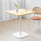 Metal Industrial Square Dining Table Solid Wood Top Table with Pedestal Base Clearhalo ' dining_table' 'Dining Tables & Seating' 'Dining Tables' 'furn' 'furn_dining_table' 'Furniture' 'furniture_dining_table' 'Kitchen & Dining Furniture' 'kitchen&dining_furn' 'kitchen' 'kitchen_dining_table' 4050897