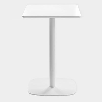 Metal Industrial Square Dining Table Solid Wood Top Table with Pedestal Base White Without Chairs Clearhalo ' dining_table' 'Dining Tables & Seating' 'Dining Tables' 'furn' 'furn_dining_table' 'Furniture' 'furniture_dining_table' 'Kitchen & Dining Furniture' 'kitchen&dining_furn' 'kitchen' 'kitchen_dining_table' 4050901