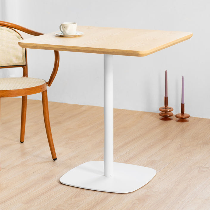 Metal Industrial Square Dining Table Solid Wood Top Table with Pedestal Base Clearhalo ' dining_table' 'Dining Tables & Seating' 'Dining Tables' 'furn' 'furn_dining_table' 'Furniture' 'furniture_dining_table' 'Kitchen & Dining Furniture' 'kitchen&dining_furn' 'kitchen' 'kitchen_dining_table' 4050904