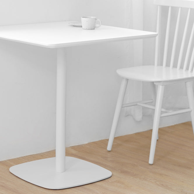 Metal Industrial Square Dining Table Solid Wood Top Table with Pedestal Base Clearhalo ' dining_table' 'Dining Tables & Seating' 'Dining Tables' 'furn' 'furn_dining_table' 'Furniture' 'furniture_dining_table' 'Kitchen & Dining Furniture' 'kitchen&dining_furn' 'kitchen' 'kitchen_dining_table' 4050912