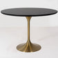 Metal Contemporary Round Dining Table Solid Wood Table for Dining Room Black Without Chairs Clearhalo ' dining_table' 'Dining Tables & Seating' 'Dining Tables' 'furn' 'furn_dining_table' 'Furniture' 'furniture_dining_table' 'Kitchen & Dining Furniture' 'kitchen&dining_furn' 'kitchen' 'kitchen_dining_table' 4050924