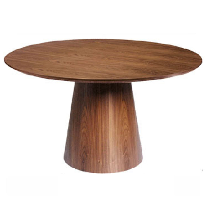 Solid Wood Contemporary Round Dining Table Wood Top Table for Kitchen Walnut Without Chairs Clearhalo ' dining_table' 'Dining Tables & Seating' 'Dining Tables' 'furn' 'furn_dining_table' 'Furniture' 'furniture_dining_table' 'Kitchen & Dining Furniture' 'kitchen&dining_furn' 'kitchen' 'kitchen_dining_table' 4050949