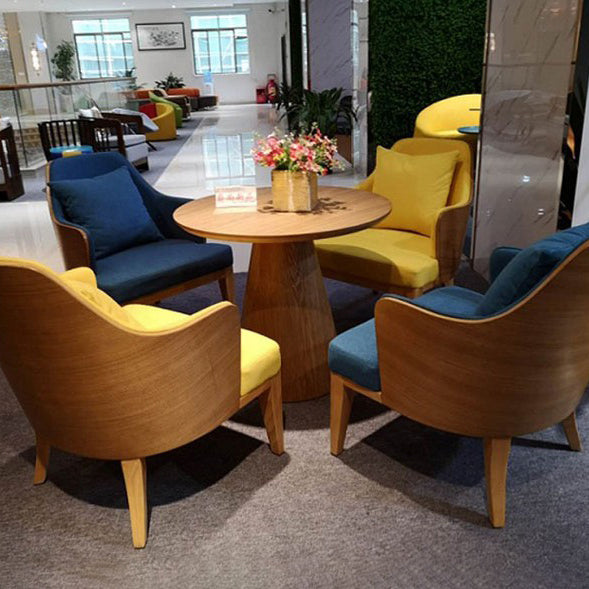 Solid Wood Contemporary Round Dining Table Wood Top Table for Kitchen Clearhalo ' dining_table' 'Dining Tables & Seating' 'Dining Tables' 'furn' 'furn_dining_table' 'Furniture' 'furniture_dining_table' 'Kitchen & Dining Furniture' 'kitchen&dining_furn' 'kitchen' 'kitchen_dining_table' 4050951
