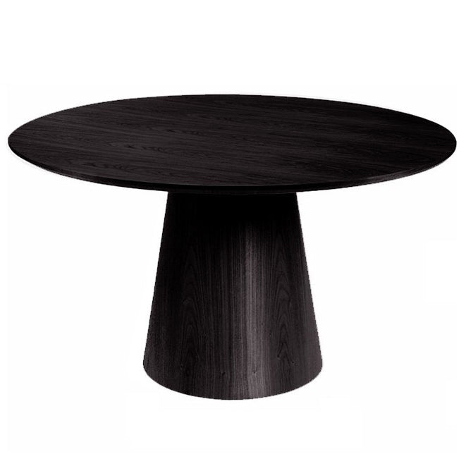 Solid Wood Contemporary Round Dining Table Wood Top Table for Kitchen Black Without Chairs Clearhalo ' dining_table' 'Dining Tables & Seating' 'Dining Tables' 'furn' 'furn_dining_table' 'Furniture' 'furniture_dining_table' 'Kitchen & Dining Furniture' 'kitchen&dining_furn' 'kitchen' 'kitchen_dining_table' 4050954