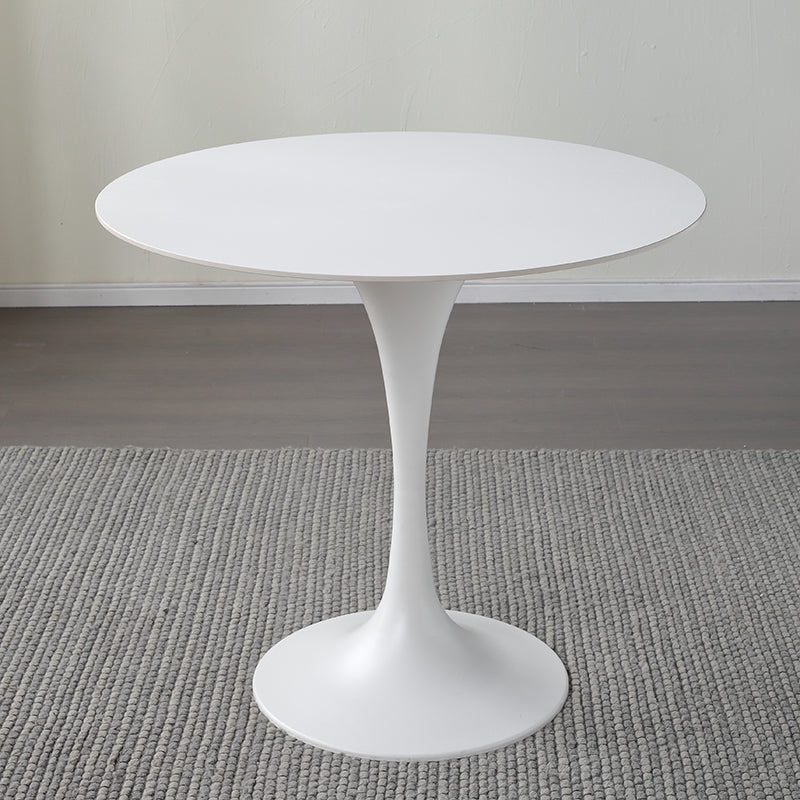 Metal Modern Round Table Sintered Stone Table for Kitchen and Dining Room White Without Chairs Clearhalo ' dining_table' 'Dining Tables & Seating' 'Dining Tables' 'furn' 'furn_dining_table' 'Furniture' 'furniture_dining_table' 'Kitchen & Dining Furniture' 'kitchen&dining_furn' 'kitchen' 'kitchen_dining_table' 4050972