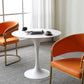 Metal Modern Round Table Sintered Stone Table for Kitchen and Dining Room Clearhalo ' dining_table' 'Dining Tables & Seating' 'Dining Tables' 'furn' 'furn_dining_table' 'Furniture' 'furniture_dining_table' 'Kitchen & Dining Furniture' 'kitchen&dining_furn' 'kitchen' 'kitchen_dining_table' 4050974