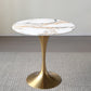 Metal Modern Round Table Sintered Stone Table for Kitchen and Dining Room Clearhalo ' dining_table' 'Dining Tables & Seating' 'Dining Tables' 'furn' 'furn_dining_table' 'Furniture' 'furniture_dining_table' 'Kitchen & Dining Furniture' 'kitchen&dining_furn' 'kitchen' 'kitchen_dining_table' 4050981