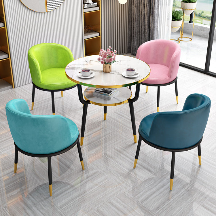 Contemporary MDF Standard Dining Table Round Shape Kitchen Dining Table with 3 Legs Base Clearhalo ' dining_table' 'Dining Tables & Seating' 'Dining Tables' 'furn' 'furn_dining_table' 'Furniture' 'furniture_dining_table' 'Kitchen & Dining Furniture' 'kitchen&dining_furn' 'kitchen' 'kitchen_dining_table' 4051028