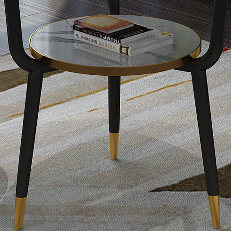 Contemporary MDF Standard Dining Table Round Shape Kitchen Dining Table with 3 Legs Base Clearhalo ' dining_table' 'Dining Tables & Seating' 'Dining Tables' 'furn' 'furn_dining_table' 'Furniture' 'furniture_dining_table' 'Kitchen & Dining Furniture' 'kitchen&dining_furn' 'kitchen' 'kitchen_dining_table' 4051035