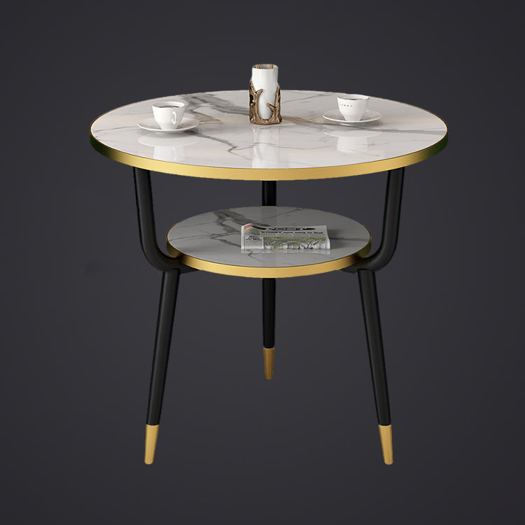 Contemporary MDF Standard Dining Table Round Shape Kitchen Dining Table with 3 Legs Base Clearhalo ' dining_table' 'Dining Tables & Seating' 'Dining Tables' 'furn' 'furn_dining_table' 'Furniture' 'furniture_dining_table' 'Kitchen & Dining Furniture' 'kitchen&dining_furn' 'kitchen' 'kitchen_dining_table' 4051037