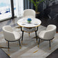 Contemporary MDF Standard Dining Table Round Shape Kitchen Dining Table with 3 Legs Base Clearhalo ' dining_table' 'Dining Tables & Seating' 'Dining Tables' 'furn' 'furn_dining_table' 'Furniture' 'furniture_dining_table' 'Kitchen & Dining Furniture' 'kitchen&dining_furn' 'kitchen' 'kitchen_dining_table' 4051039