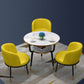 Contemporary MDF Standard Dining Table Round Shape Kitchen Dining Table with 3 Legs Base Clearhalo ' dining_table' 'Dining Tables & Seating' 'Dining Tables' 'furn' 'furn_dining_table' 'Furniture' 'furniture_dining_table' 'Kitchen & Dining Furniture' 'kitchen&dining_furn' 'kitchen' 'kitchen_dining_table' 4051040