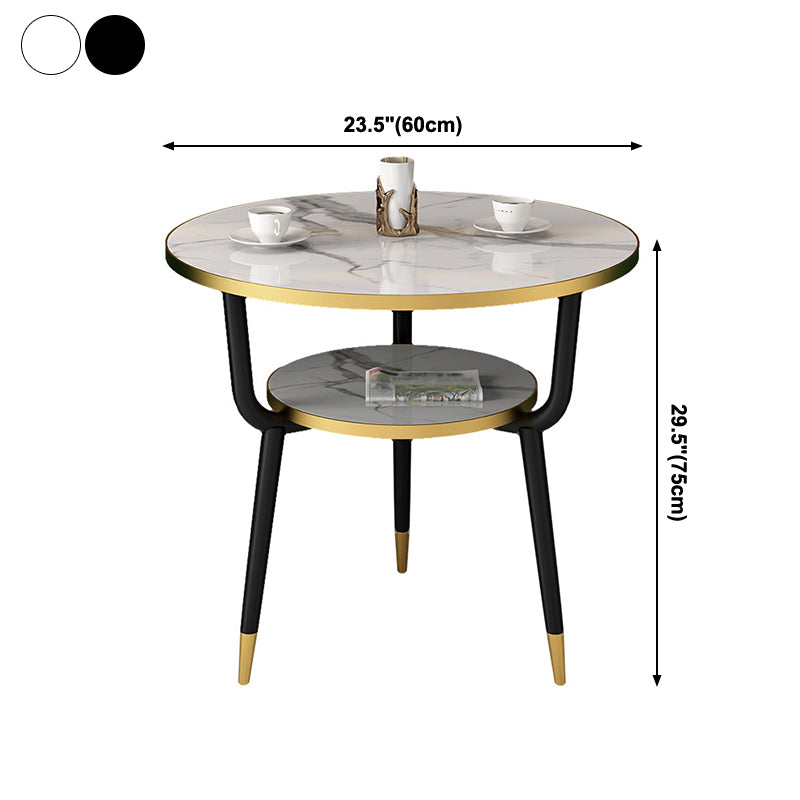 Contemporary MDF Standard Dining Table Round Shape Kitchen Dining Table with 3 Legs Base Clearhalo ' dining_table' 'Dining Tables & Seating' 'Dining Tables' 'furn' 'furn_dining_table' 'Furniture' 'furniture_dining_table' 'Kitchen & Dining Furniture' 'kitchen&dining_furn' 'kitchen' 'kitchen_dining_table' 4051043