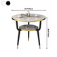 Contemporary MDF Standard Dining Table Round Shape Kitchen Dining Table with 3 Legs Base Clearhalo ' dining_table' 'Dining Tables & Seating' 'Dining Tables' 'furn' 'furn_dining_table' 'Furniture' 'furniture_dining_table' 'Kitchen & Dining Furniture' 'kitchen&dining_furn' 'kitchen' 'kitchen_dining_table' 4051044