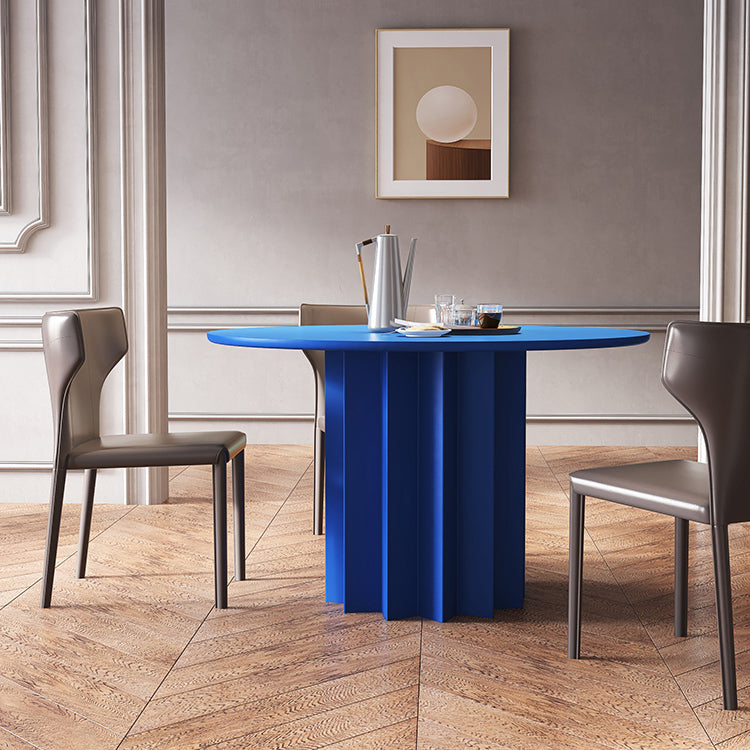 Modern Standard Kitchen Dining Table Wood Round Shape Dining Table with Pedestal Base Clearhalo ' dining_table' 'Dining Tables & Seating' 'Dining Tables' 'furn' 'furn_dining_table' 'Furniture' 'furniture_dining_table' 'Kitchen & Dining Furniture' 'kitchen&dining_furn' 'kitchen' 'kitchen_dining_table' 4051046