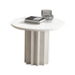 Modern Standard Kitchen Dining Table Wood Round Shape Dining Table with Pedestal Base White 39.4"L x 39.4"W x 29.5"H Without Chairs Clearhalo ' dining_table' 'Dining Tables & Seating' 'Dining Tables' 'furn' 'furn_dining_table' 'Furniture' 'furniture_dining_table' 'Kitchen & Dining Furniture' 'kitchen&dining_furn' 'kitchen' 'kitchen_dining_table' 4051051