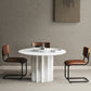 Modern Standard Kitchen Dining Table Wood Round Shape Dining Table with Pedestal Base Clearhalo ' dining_table' 'Dining Tables & Seating' 'Dining Tables' 'furn' 'furn_dining_table' 'Furniture' 'furniture_dining_table' 'Kitchen & Dining Furniture' 'kitchen&dining_furn' 'kitchen' 'kitchen_dining_table' 4051052