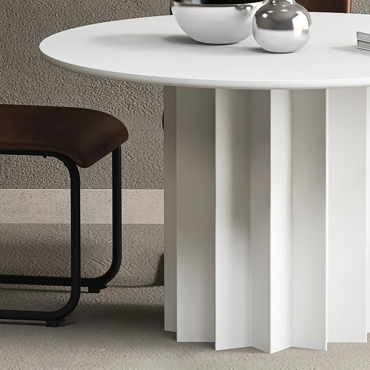 Modern Standard Kitchen Dining Table Wood Round Shape Dining Table with Pedestal Base Clearhalo ' dining_table' 'Dining Tables & Seating' 'Dining Tables' 'furn' 'furn_dining_table' 'Furniture' 'furniture_dining_table' 'Kitchen & Dining Furniture' 'kitchen&dining_furn' 'kitchen' 'kitchen_dining_table' 4051058